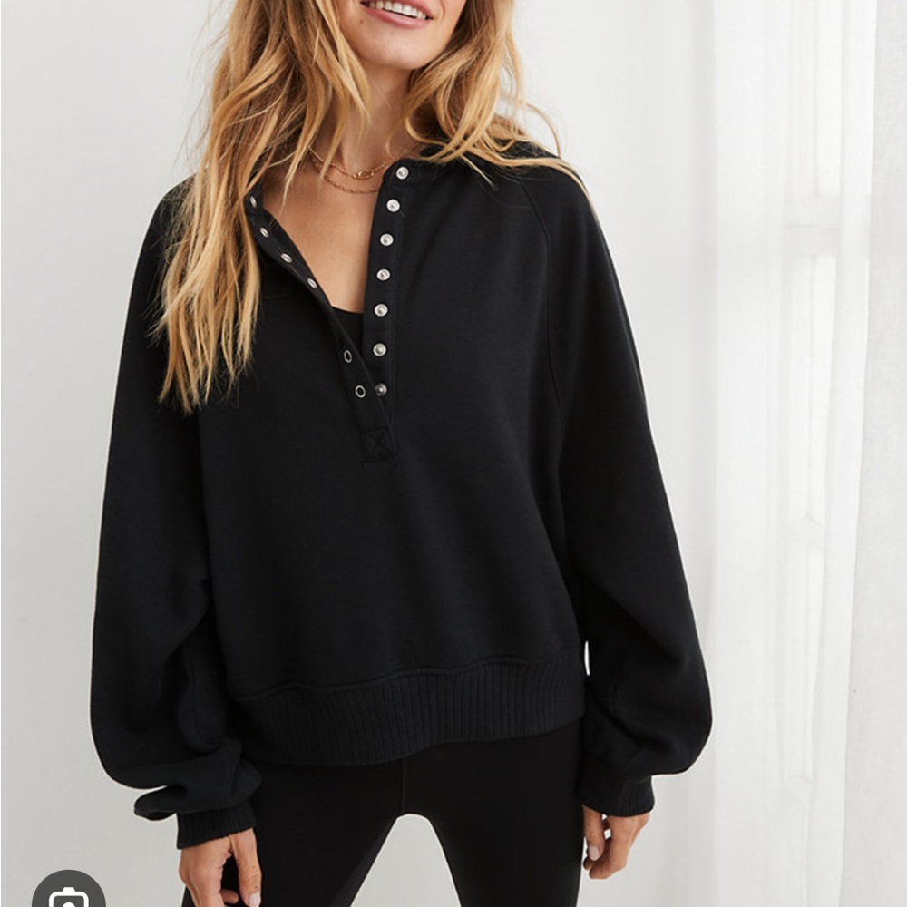 Aerie quarter snap sweatshirt